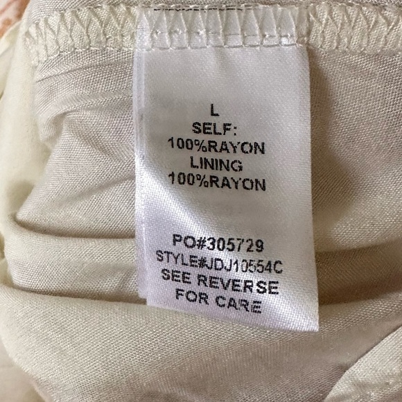 Promesa Sun Garden Floral Off the Shoulder Flounce Mini Dress Size Large - Picture 3 of 4